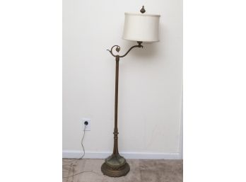 Brass Marble Base Floor Lamp 60” Tall
