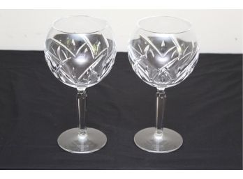 Pair Of Waterford Wine Glasses