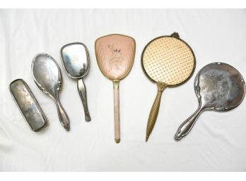 Vintage Hand Mirrors & Brushes