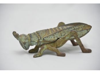 Metal Grasshopper Figurine