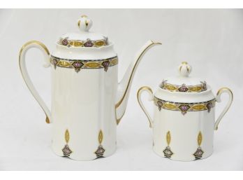Limoges Teapot & Sugar Bowl
