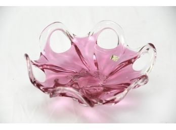 Czech Pink Art Glass