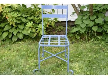 Light Blue Outdoor Chair 16 X 14 X 34