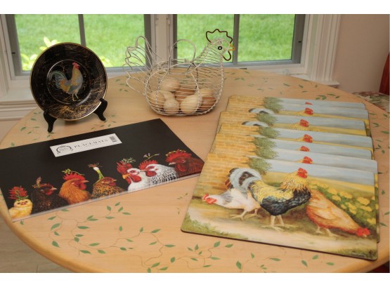 Rooster Placemats And Kitchen Decor