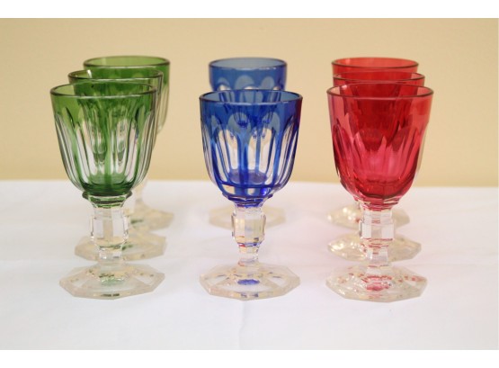 Colored Glass Cordial Glasses (#7)