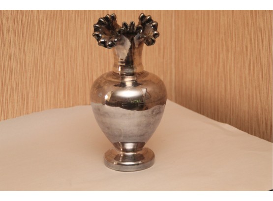 Mirrored Silver Colored 9' Vase
