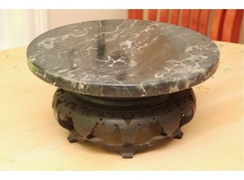 Marble Top Lazy Susan
