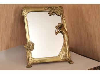 Brass Frame Mirror 10 X 12