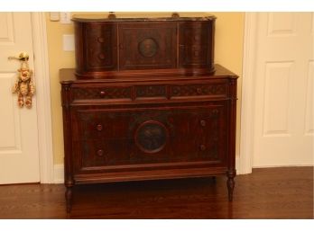 Antique Victorian Marble Top Dresser 44 X 20.5 X 46.5