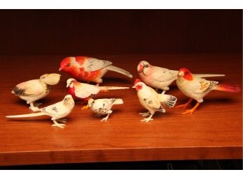 Ivory Hand Carved Bird Collection From China