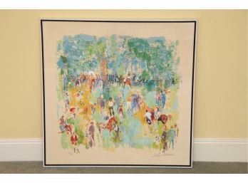 LeRoy Neiman Serigraph  'Paddock Horse Racing' Signed & Numbered Valued At $4400