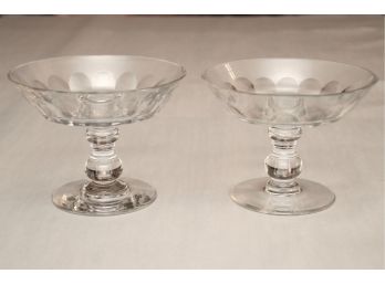 Pair Of Tiffany Crystal Compote Dishes (#1)