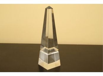 MCM Glass Prism Sculpture