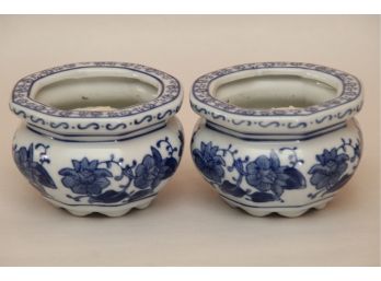 Blue And White Petite Candle Votives