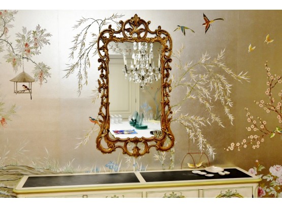 Antique Gold Frame Gilt Mirror 30 X 52 (Dining Room)