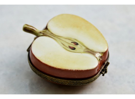 Limoges Apple Trinket Box