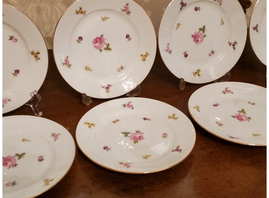 Set Of Eight Bavaria Germany Porcelain Plates