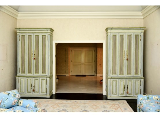 Custom Pair Of  Gigantic Armoire Storage Cabinets  54 X 22.5 X 106
