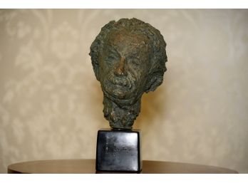 Albert Einstein Ceramic Bust By Alva Museum Replicas