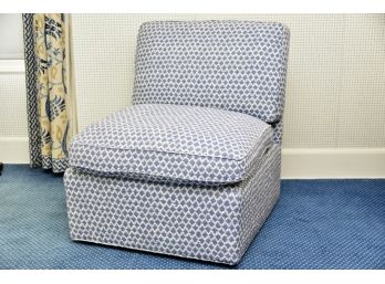 Blue Side Chair 24 X 30 X 29