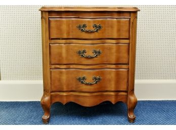 American Antique Early 19th Century Chippendale Style Maple Nightstand 22 X 18 X 27