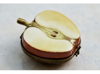 Limoges Apple Trinket Box