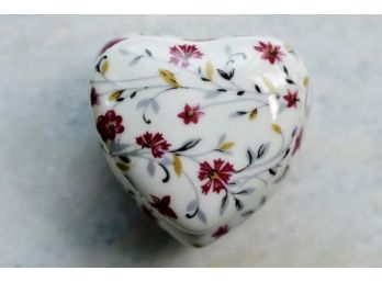 Limoges Heart Trinket Box