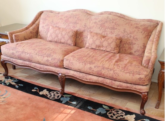 Vintage Clayton Marcus Victorian Carved  Sofa 84 X 32 X 36