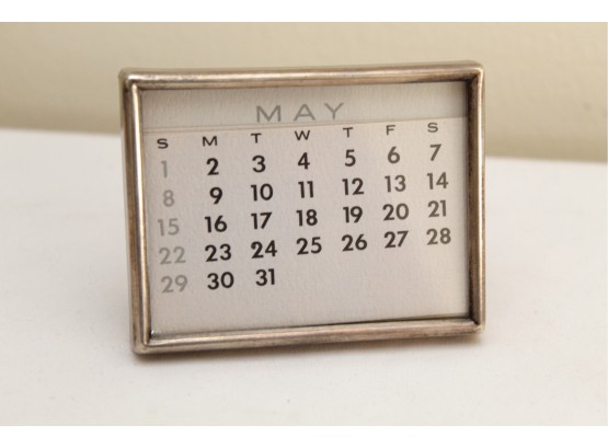Vintage Tiffany Sterling Calendar
