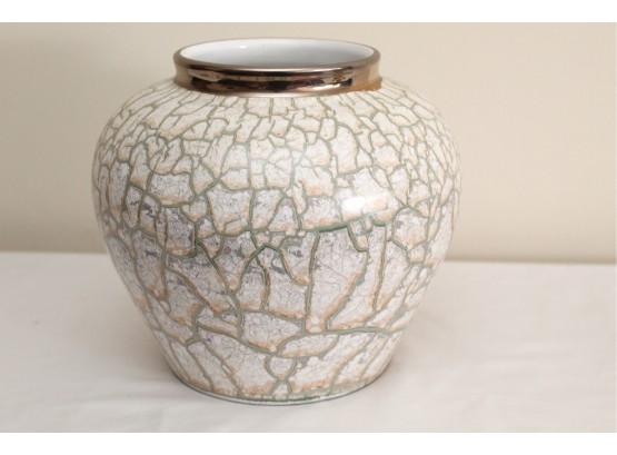 Crackle Vase Made In Italy