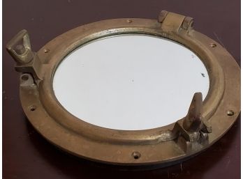 Brass Porthole Mirror 7' Round