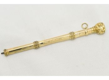 Antique Gold Mechanical Pencil - S145