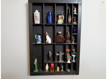 Printers Box Wall Display Filled With Treasures And Trinkets 11 X 17