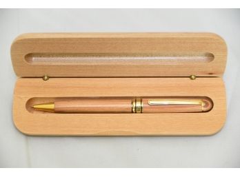 Wood Pen In Case - S138