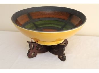 Bowl With Asian Stand