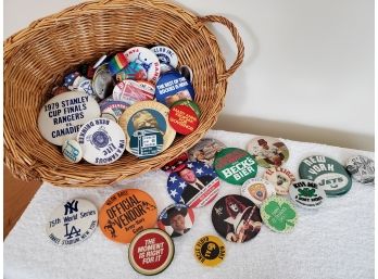 Pin Back Button Collection With Interesting Themes
