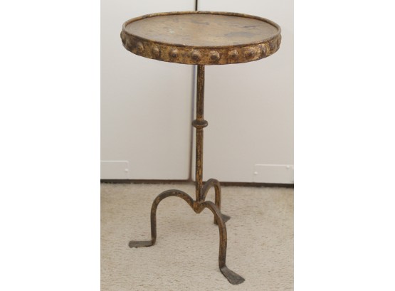 Round Metal Side Table 12.5 X 20