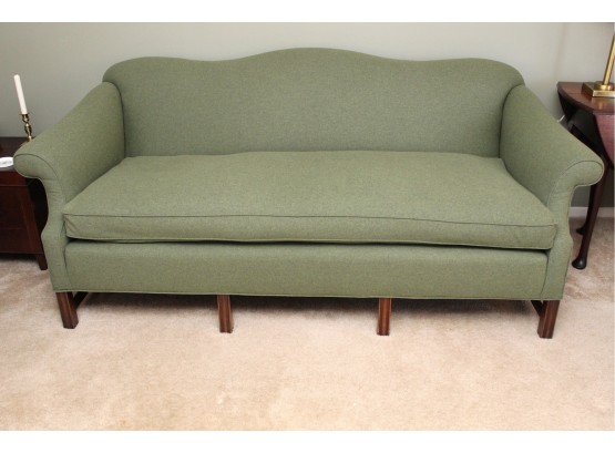 Green Camelback Sofa 78 X 36 X 30