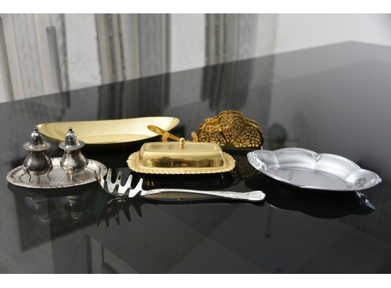 Silver And Gold Tone Kitchenware