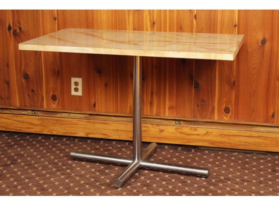 MCM Chrome Base Formica Table 1 Of 3 - 42 X 24 X 29