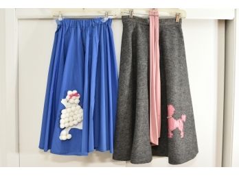 Pair Of Funky 'Poodle' Womans Skirts Size Medium