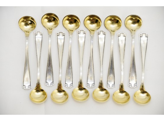 Twelve Petite Sterling Silver Spoons 53 Grams