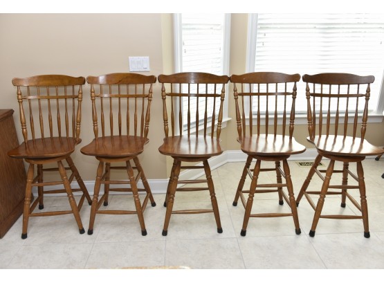 Thomasville Windsor Back Swivel Counter  Height Chairs 18 X 17 X 43