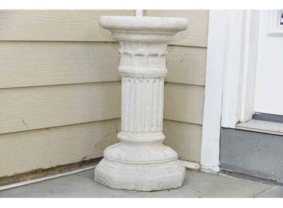 Outdoor Cast Stone Pedestal 20' Tall