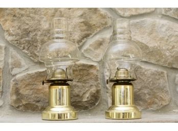 Pair Of Vintage Oil Lamps