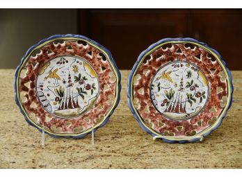 Pierced Porcelain Plates Portugal