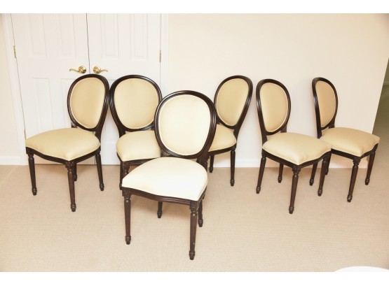 Set Of Six Ballard Design Louis XVI Dining Chairs