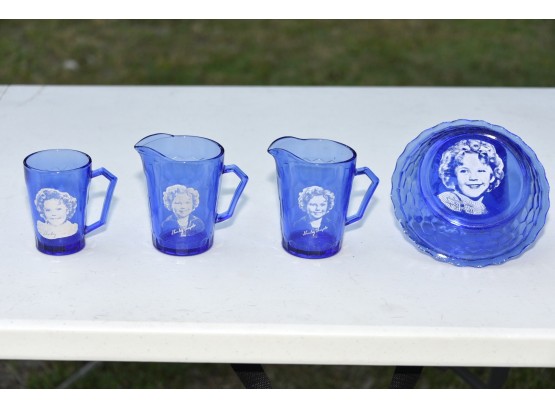 Vintage Shirley Temple Glassware