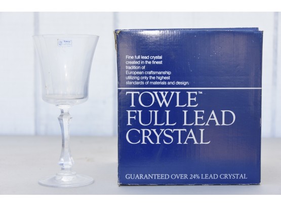 Towle Lead Crystal Westerly Goblets
