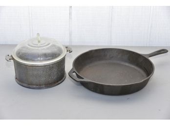 Cast Iron Pan & Lidded Pot